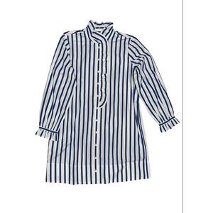 J Crew Dress Womens Cottage Shirt Dress Striped 100% Cotton Poplin NWT Sz‎ 10